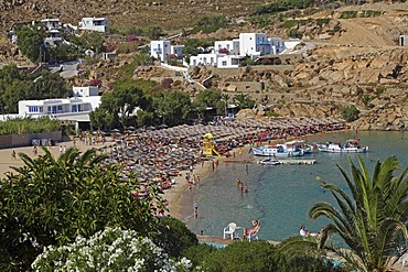 Super Paradise Beach, Mykonos island, Cyclades, Aegean Sea, Greece, Europe