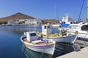 Harbour of Pisso Livadi, Paros island, Cyclades, Aegean Sea, Greece, Europe