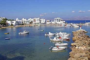 Harbour of Pisso Livadi, Paros island, Cyclades, Aegean Sea, Greece, Europe