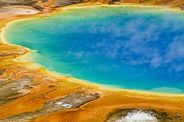 Grand Prismatic Spring, Yellowstone National Park, Wyoming, USA, North America