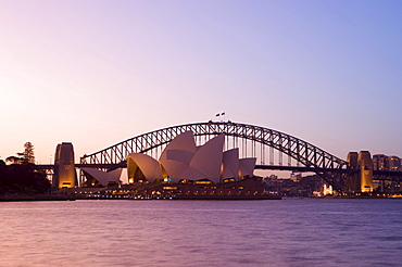 Opera House and Harbour Bridge, Sydney, New South Wales, Australia