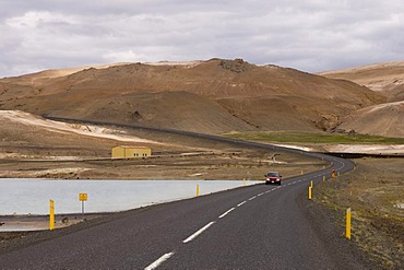 Road near Lake Myvatn, Reykjahlid, Iceland, Europe