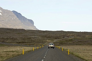 Road near Breiddalswik, Iceland, Europe