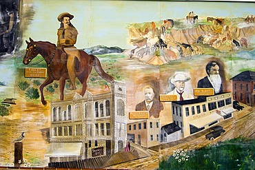 Mural, Sheridan, Wyoming, USA, America