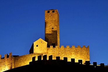 Three Castles of Bellinzona, UNESCO World Heritage Site, Bellinzona, Ticino, Switzerland, Europe