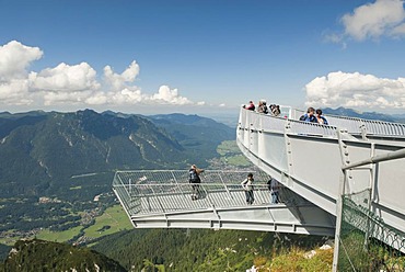 Viewing platform AlpspiX, Osterfelderkopf Mountain, Alpspitze Mountain, Bavaria, Germany, Europe