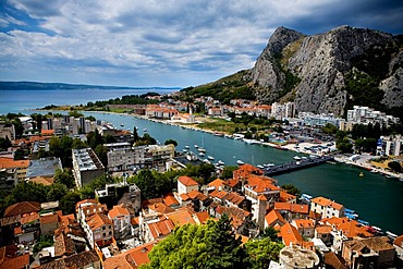 City of Omis and river Cetina, Croatia, Europe