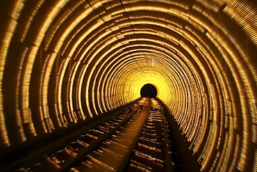 Bund Sightseeing Tunnel, Pudong, Shanghai, China, Asia