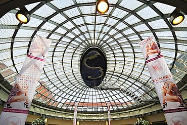 Light dome in a department store, Munich, Bavaria, Germany, Europe