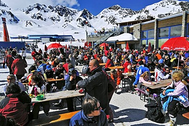 Stubai Glacier, Gamsgarten restaurant, Tyrol, Austria, Europe