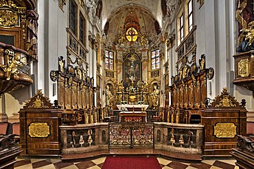 Baroque church in Duernstein in der Wachau, Waldviertel, Lower Austria, Austria, Europe