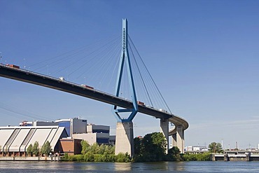 Koehlbrandbruecke bridge, Hamburg, Germany, Europe