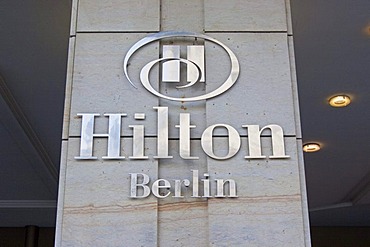 Logo of the Hilton Hotel Berlin, Berlin, Germany, Europe