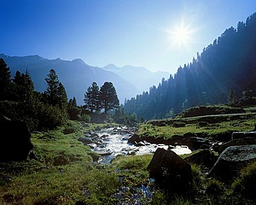 Windbach stream in Hohe Tauern National Park, Salzburger Land, Austria, Europe