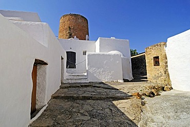 Caserio de Balafia, historical residential complex, settlement, defence tower, San Lorenzo, Sant Llorenc, Ibiza, Pityuses, Balearic Islands, Spain, Europe