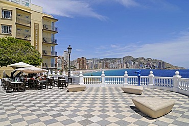 Balcony of the Mediterranean, observation deck, Playa de Levante beach, Benidorm, Costa Blanca, Alicante, Spain, Europe