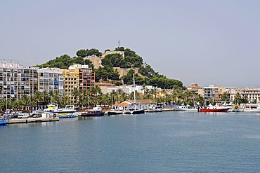 Castle, port, Denia, Costa Blanca, Alicante, Spain, Europe