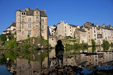 Espalion, river Lot, Aveyron, France, Europe