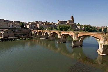 Bridge over river Tarn, Albi, France, Europe