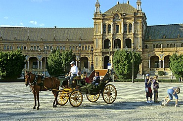 Plaza de Espana, Seville, Spain, Europe