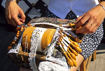 Dentelliere, lacemaker, Le Puy-en-Velay, Auvergne, France, Europe