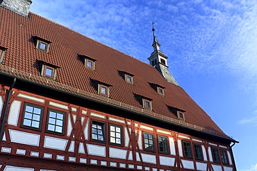 Town hall, close-up, Besigheim, Deutsche Fachwerkstrasse Street, Baden-Wuerttemberg, Germany, Europe