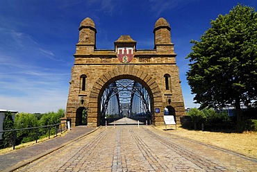 Old Elbe Bridge at Harburg, Hamburg, Germany, Europe