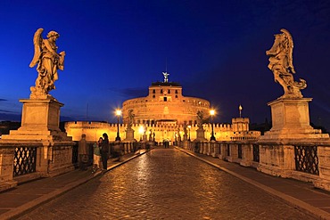 Ponte Sant'Angelo bridge, Rome, Italy, Europe