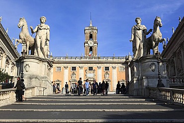 Stairway to the Capitol, Piazza di Campidoglio, Rome, Italy, Europe