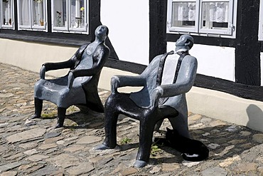 Sculptures by Vera Keune, Goslar, Lower Saxony, Germany, Europe