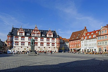 Town hall, market square, Coburg, Upper Franconia, Bavaria, Germany, Europe