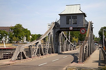 Deutz swing bridge, Cologne, North Rhine-Westphalia, Germany, Europe