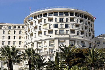 Casino, partial view, Monte Carlo, Principality of Monaco, Cote d'Azur, Europe