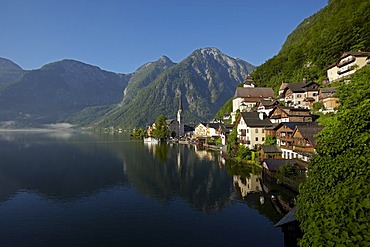 Hallstatt village, Salzkammergut, Upper Austria, Europe