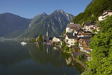 Hallstatt village, Salzkammergut, Upper Austria, Europe