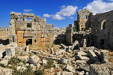 House ruin at the archeological site of Khirbet Hass or Shinsharah, Dead Cities, Syria, Middle East, West Asia