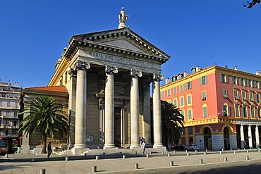 Notre Dame du Port church at the harbour of Nice, Department Alpes-Maritimes, Region Provence-Alpes-Cote d'Azur, France, Europe