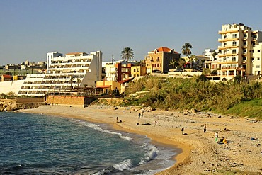 Beach of Jbeil, Byblos, Lebanon, Middle East, Orient