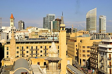 View over the rooftops, Beirut, Lebanon, Middle East, Asia