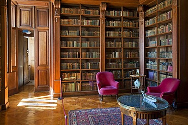 Helikon Library, reading room, Festetics Palace in Kesztehely, Hungary, Europe