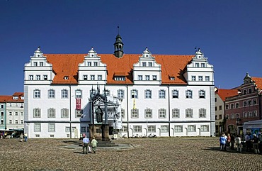 Old Town Hall, Market Square, Lutherstadt Wittenberg, Saxony-Anhalt, Germany, Europe