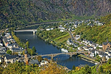 Cochem on the Moselle River, Rhineland-Palatinate, Germany, Europe