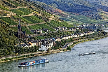 Lorchhausen, Middle Rhine Valley, UNESCO World Heritage Site, Rhineland-Palatinate, Germany, Europe