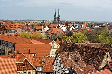 Roofs at Quedlinburg, Saxony-Anhalt, Germany, Europe