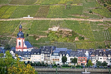 Romantic wine village of Zell on the Moselle River, Rhineland-Palatinate, Germany, Europe