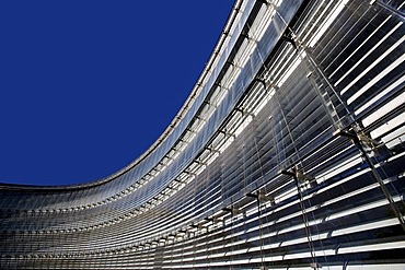 The headquarters of the Bayer AG company, automatic blinds on the windows, Leverkusen, North Rhine-Westphalia, Germany, Europe