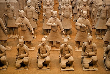 Terracotta Army exhibition, faithful replicas of the statues from XIAN in China, Weilburg an der Lahn, Hesse, Germany, Europe