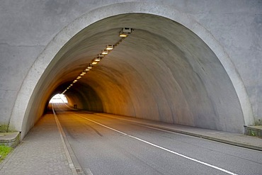 The tunnel of the Rappbode-Talsperre reservoir, Harz, Saxony-Anhalt, Germany, Europe