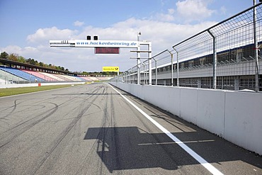 Motodrom, start and finish straight, Hockenheim Ring, Baden-Wuerttemberg, Germany, Europe