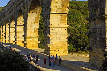 Pont du Gard, Roman aqueduct, Gard department, Provence, France, Europe